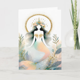 Boho stijl zeemeermin kaart