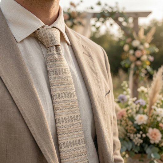 Boho stijlpatroon stropdas