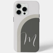 Boho Stijlvolle boog met Script Monogram Case-Mate iPhone Case (Achterkant)