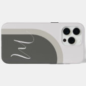 Boho Stijlvolle boog met Script Monogram Case-Mate iPhone Case (Achterkant (horizontaal))