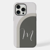 Boho Stijlvolle boog met Script Monogram iPhone Hoesje (Achterkant)