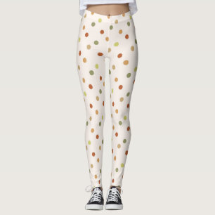 Boho Stippen Aards Patroon Leggings