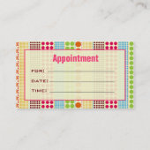 Boho Stippen Cosmetoloog Salon Appointment Afsprakenkaartje (Achterkant)