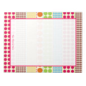 Boho Stippen Gepersonaliseerd Notitieblok (Voorkant)