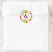 Boho Stippen Monogram Sticker (Tas)