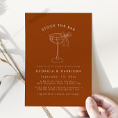 Boho Stock De Bar Koppels Douche Uitnodiging