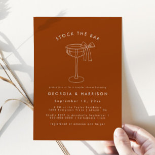 Boho Stock De Bar Koppels Douche Uitnodiging