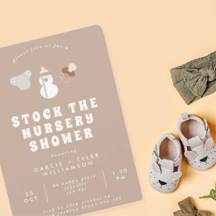 Boho Stock de Nursery Baby shower Kaart
