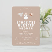 Boho Stock de Nursery Baby shower Kaart (Staand voorkant)