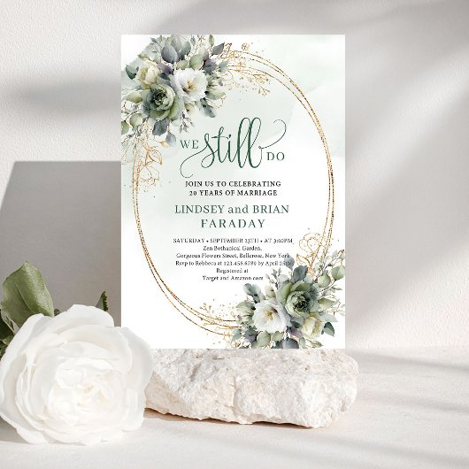 Boho Stof Groen Eucalyptus Waterverf We Still Do Kaart