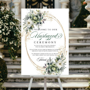 Boho Stof Groen Unplugged Ceremonie Poster