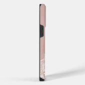 Boho Stof Rose Mandala Aangepaste Naam iPhone Hoesje (Rechterkant)