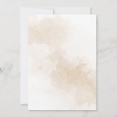 Boho Stof Roze en Burgundy Redding Onze Nieuwe Dat Kaart (Achterkant)