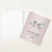 Boho Stof Roze Rozen Blozend Glitter Meerjarig Planner (Display)