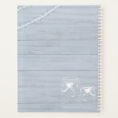 BOHO Stofblauwe Driftwood Mason Potten Trouwen Planner (Achterkant)