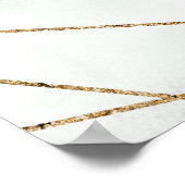 Boho stoffig groene succulenten gouden bruiloft Ti Poster (Hoek)