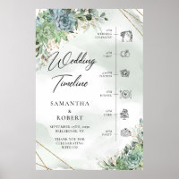 Boho stoffig groene succulenten gouden bruiloft Ti