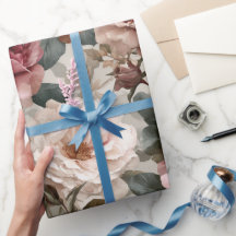 Boho Stofrose Bloem Beige Bloemmotief