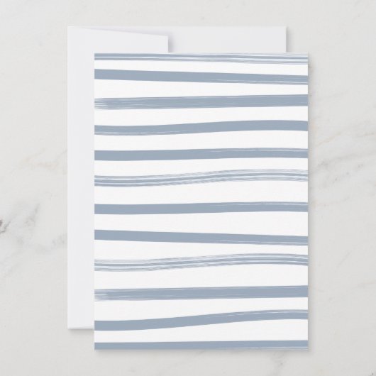 Boho Stork Baby shower Clothesline Kaart (Achterkant)