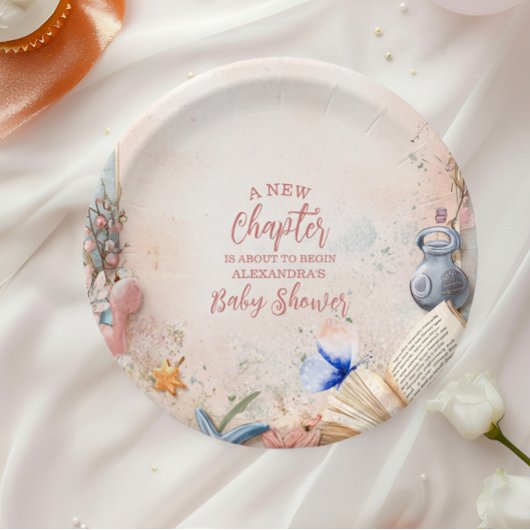 Boho Storybook-Baby shower Papieren Bordje