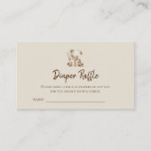 Boho Storybook Beer Luier Raffle Tickets Informatiekaartje (Voorkant)