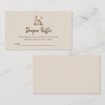 Boho Storybook Beer Luier Raffle Tickets