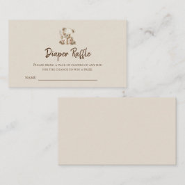 Boho Storybook Beer Luier Raffle Tickets Informatiekaartje