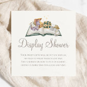 Boho Storybook Dragon Baby shower Display Douche Informatiekaartje