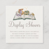Boho Storybook Dragon Baby shower Display Douche Informatiekaartje (Voorkant)