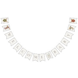 Boho Storybook Dragon Baby shower Welkom Vlaggetjes