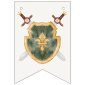 Boho Storybook Dragon Baby shower Welkom Vlaggetjes (Eerste vlag)