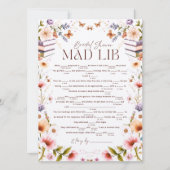 Boho Storybook Floral Mad Libs Vrijgezellenfeest s (Voorkant)
