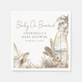 Boho Strand Baby Borrel Servet (Voorkant)