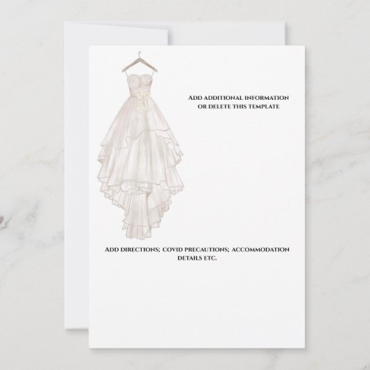 Boho strand dromenvanger trouwjurk chic save the date (Achterkant)