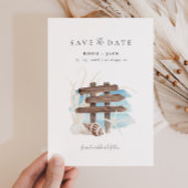 Boho Strand Oceaan Save the Date