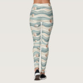 Boho Strand Schelpen Golven Leggings (Achterkant)