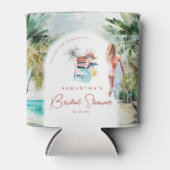 Boho Strand Surf Zomer Bruidsdouche Blikjeskoeler (Voorkant)