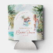 Boho Strand Surf Zomer Bruiloft Feestje Blikjeskoeler (Achterkant)