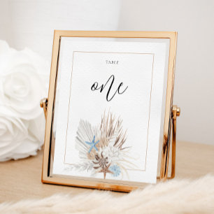 Boho Strand Tafelnummer Poster