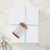 Boho strand terracotta floral pampas Vrijgezellenf Cadeaulabel (Met Touw)