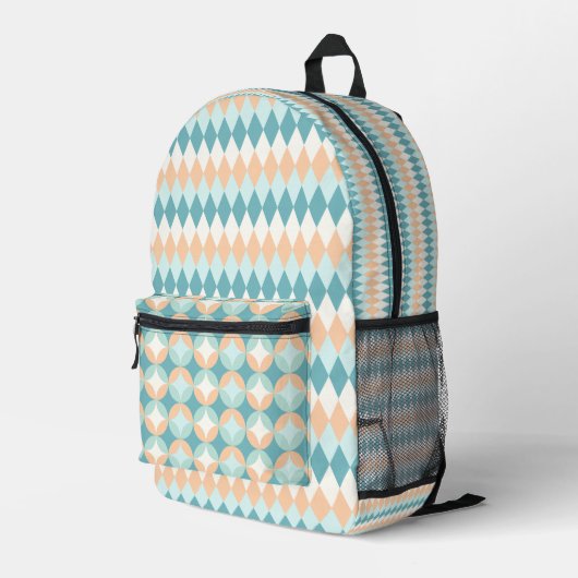 Boho strandvibes rugzak (Achterkant Hoek Rechts)