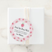 Boho Strawberry Berry Sweet Birthday Bedankjes Labels (In situ)