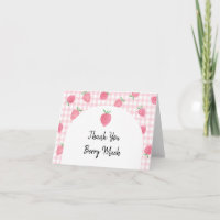 Boho Strawberry Berry Sweet Birthday