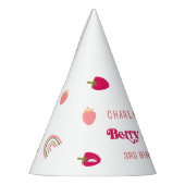 Boho Strawberry Berry Sweet Birthday Feesthoedjes (Links)