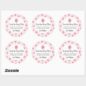 Boho Strawberry Berry Sweet Birthday Ronde Sticker (Vel)