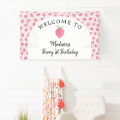 Boho Strawberry Berry Sweet Birthday Spandoek (Insitu)