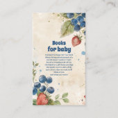 Boho Strawberry Berry Sweet Boeken voor Baby Informatiekaartje (Voorkant)