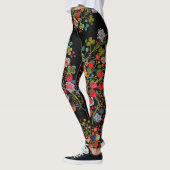Boho Strawberry Floral Leggings (Links)
