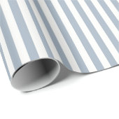 Boho streep gestreepte kust minimalistische blauw cadeaupapier (Rol Hoek)