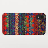 Boho strepen op vuur Sinaasappel denim patroon Case-Mate iPhone Case (Achterkant (horizontaal))